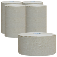 Hartie igienica, Eco-Natural, maro, pentru dispensere de tip Autocut, Lucart, 2 straturi, 12 role, 900 foi